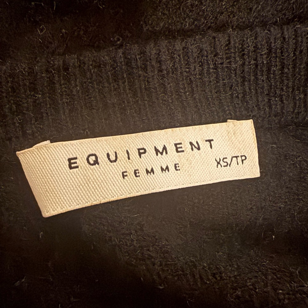 Equipment Cashmere Sweater in Black